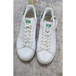 Adidas Mens White Green Stan Smith Leather Classic Tennis‎ Sneakers Size 7.5